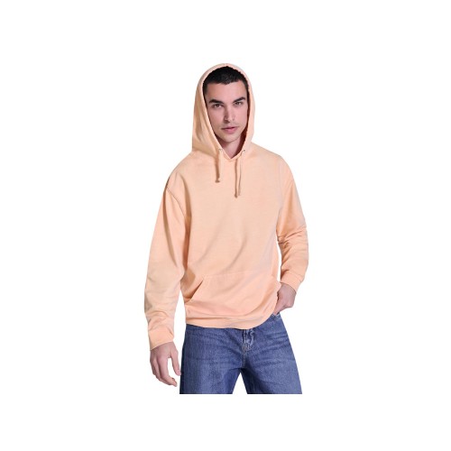 Толстовка с капюшоном «KENIA» унисекс, светло-абрикосовый выстиранный