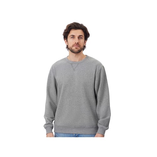 Свитшот оверсайз «Lisbon» унисекс, серый меланж