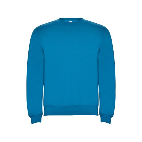 Свитшот с начесом "Clasica" унисекс, морская волна