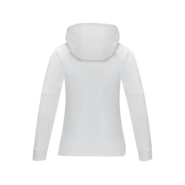 Женский свитер анорак Sayan на молнии на половину длины с капюшоном, белый