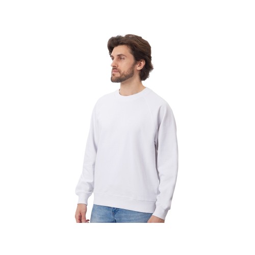 Свитшот оверсайз с рукавом реглан «Belgrade», унисекс, белый