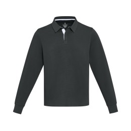 Clyde толстовка-поло унисекс для регби - сплошной черный