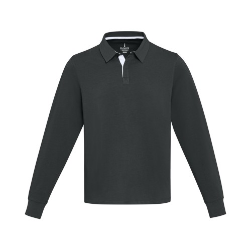 Clyde толстовка-поло унисекс для регби - сплошной черный