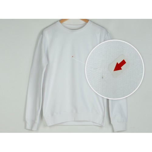 Свитшот "Motion" унисекс с начесом, белый