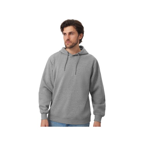 Толстовка с капюшоном оверсайз «Lisbon» унисекс, серый меланж