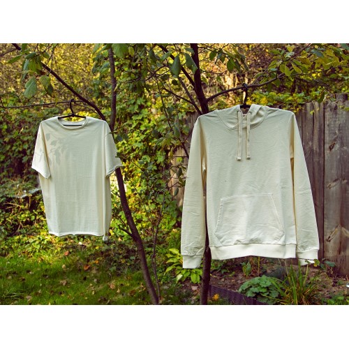 Толстовка с капюшоном мужская "Pure", натуральный