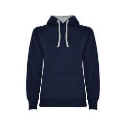 Толстовка с капюшоном "Urban" женская, нэйви/серый