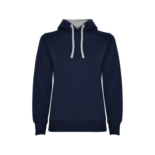 Толстовка с капюшоном "Urban" женская, нэйви/серый