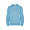 Толстовка с капюшоном "Urban" женская, небесно-голубой/белый