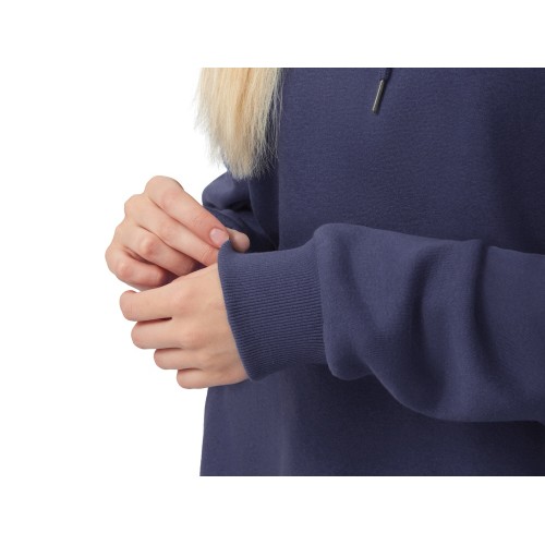 Толстовка с капюшоном оверсайз «Lisbon» унисекс, темно-синий