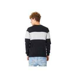 Свитшот блокинг «Edinburgh», черный/серый меланж, мужской