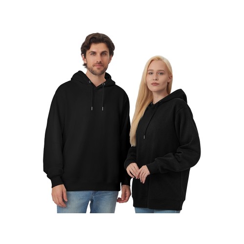 Толстовка с капюшоном оверсайз «Lisbon» унисекс, черный