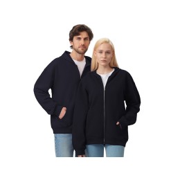 Толстовка оверсайз с капюшоном на молнии «Monaco», темно-синий