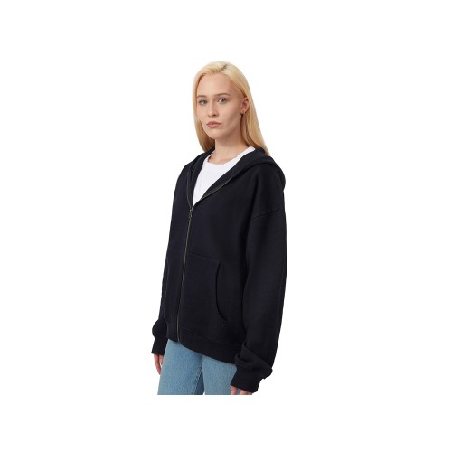 Толстовка оверсайз с капюшоном на молнии «Monaco», темно-синий