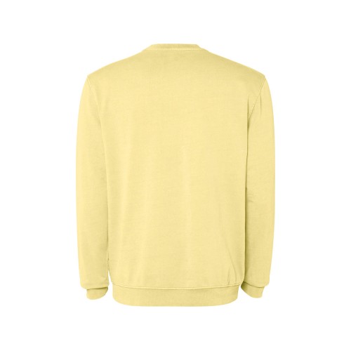 Свитшот «Jaya» унисекс, солнечно-желтый выстиранный WASHED