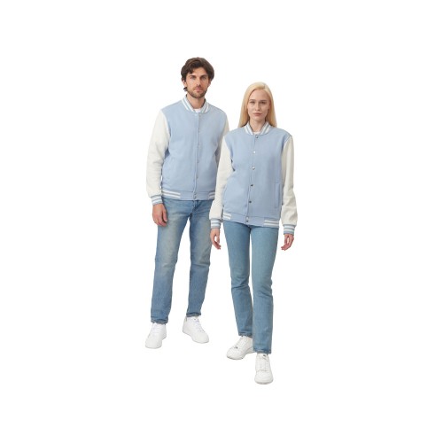 Бомбер «Oxford», небесно-голубой/молочный, унисекс