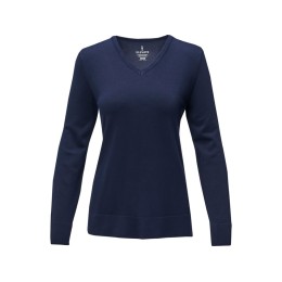 Женский пуловер с V-образным вырезом Stanton, темно-синий