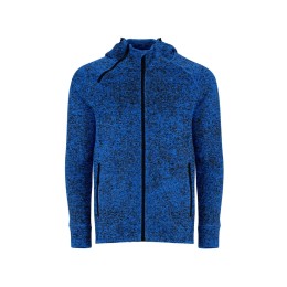 Толстовка на молнии "Everest", меланжевый королевский синий