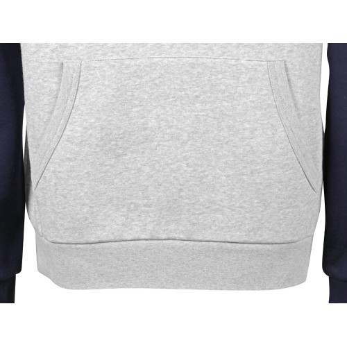 Толстовка с капюшоном «Dublin» мужская, темно-синий/серый меланж