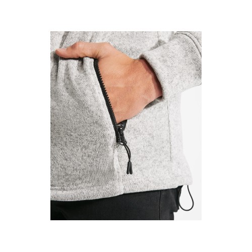 Толстовка на молнии "Everest", меланжевый белый