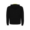Толстовка на молнии "Fuji", черный/неоновый желтый