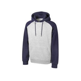 Толстовка с капюшоном «Dublin» мужская, темно-синий/серый меланж