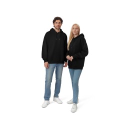 Толстовка с капюшоном оверсайз «Lisbon» унисекс, черный