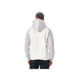 Толстовка с капюшоном «Dublin» мужская, серый меланж/белый меланж