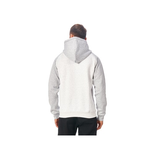 Толстовка с капюшоном «Dublin» мужская, серый меланж/белый меланж