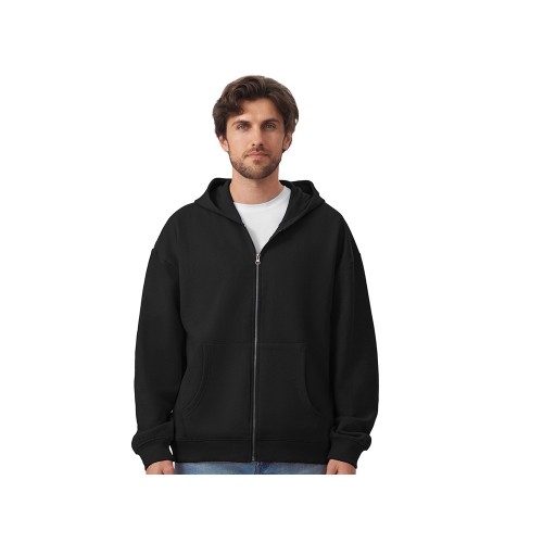 Толстовка оверсайз с капюшоном на молнии «Monaco», черный