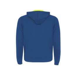 Толстовка на молнии "Fuji", королевский синий/неоновый желтый