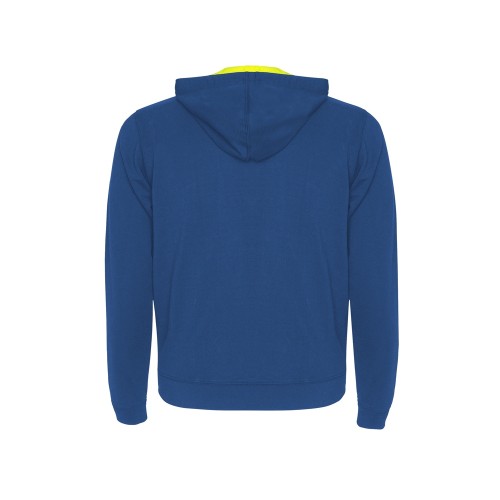 Толстовка на молнии "Fuji", королевский синий/неоновый желтый