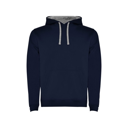 Толстовка с капюшоном "Urban" мужская, нэйви/серый меланж