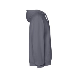 Толстовка с капюшоном «KENIA» унисекс, серо-голубой выстиранный