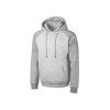 Толстовка с капюшоном «Dublin» мужская, серый меланж/белый меланж
