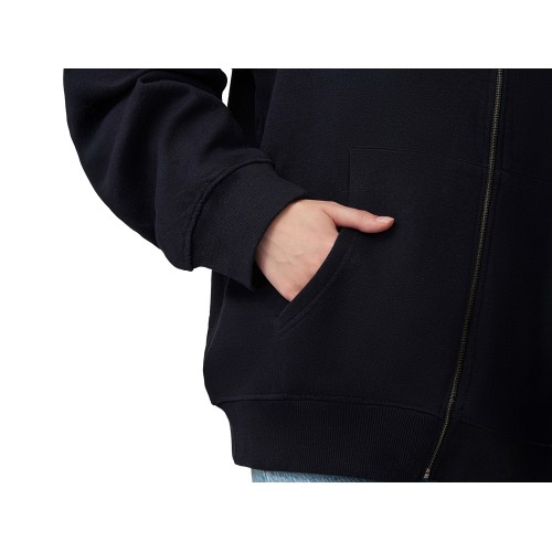 Толстовка оверсайз с капюшоном на молнии «Monaco», темно-синий