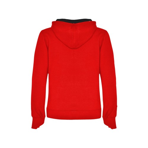 Толстовка с капюшоном "Urban" женская, красный/черный