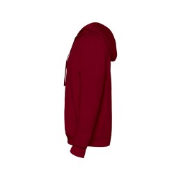 Толстовка с капюшоном "Urban" мужская, гранатовый/серый меланж