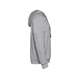 Толстовка с капюшоном "Urban" мужская, серый меланж/черный