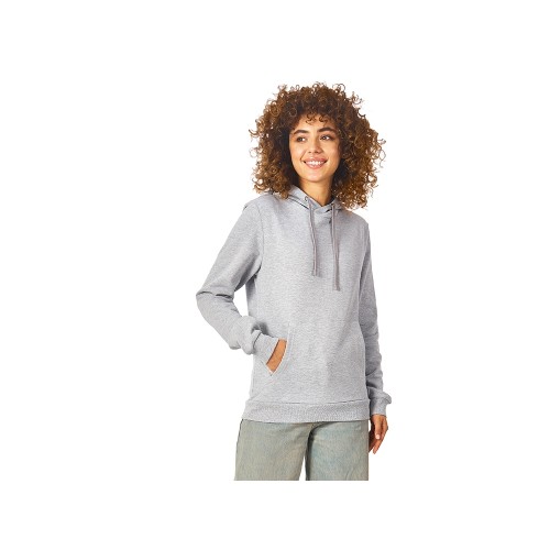 Толстовка унисекс "Stream" с капюшоном, серый меланж