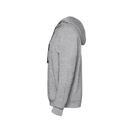 Толстовка с капюшоном "Urban" мужская, серый меланж/черный