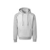 Толстовка с капюшоном «Dublin» мужская, серый меланж/белый меланж