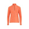 Толстовка с воротом на молнии женская "Melbourne", меланжевый оранжевый