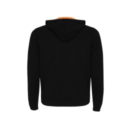 Толстовка на молнии "Fuji", черный/неоновый оранжевый