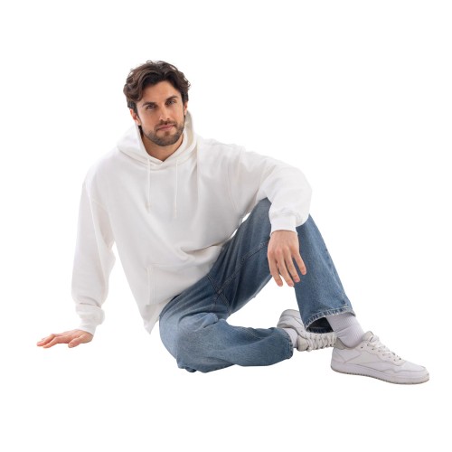 Худи оверсайз «Alpha.01» унисекс, молочный