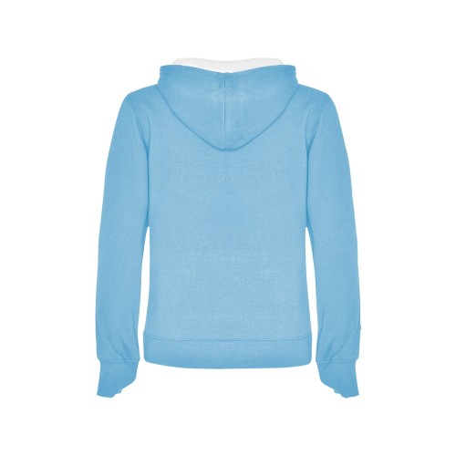 Толстовка с капюшоном "Urban" женская, небесно-голубой/белый