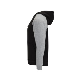 Толстовка с капюшоном "Badet" мужской, черный/серый меланж