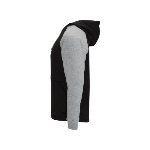 Толстовка с капюшоном "Badet" мужской, черный/серый меланж