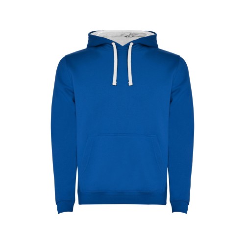 Толстовка с капюшоном "Urban" мужская, королевский синий/белый