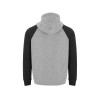 Толстовка с капюшоном "Badet" мужской, серый меланж/черный